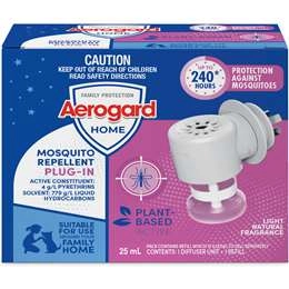 Aerogard Home Mosquito Repellent Plug-in Diffuser & Refill 1 Pack