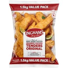 Ingham's Crumbed Chicken Tenders Original 1.5kg