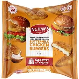 Ingham's Buttermilk Chicken Burgers  600g