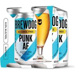 Brewdog Alcohol Free Punk Af Pale Ale Cans 375ml X 4 Pack