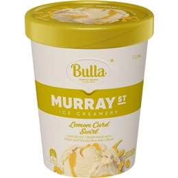 Bulla Murray Street Ice Cream Lemon Curd Swirl Tub 1l