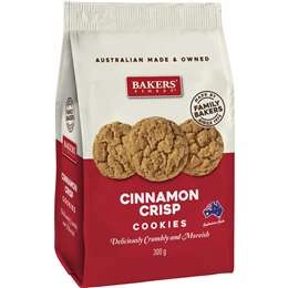 Bakers Finest Cinnamon Crisp Cookies  300g