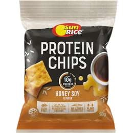 Sun Rice Protein Chips Honey Soy Flavour 50g