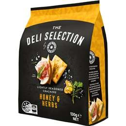 Red Rock Deli The Deli Selection Crackers Honey & Herb 130g