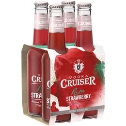 Vodka Cruiser Ripe Strawberry Bottles  4x275ml Pack