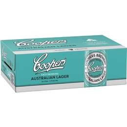 Coopers Australian Lager Can 375ml X 24 Case