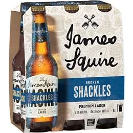 James Squire Broken Shackles Lager Bottles 330ml X 6 Pack