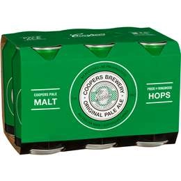 Coopers Pale Ale Can  375ml X 6 Pack