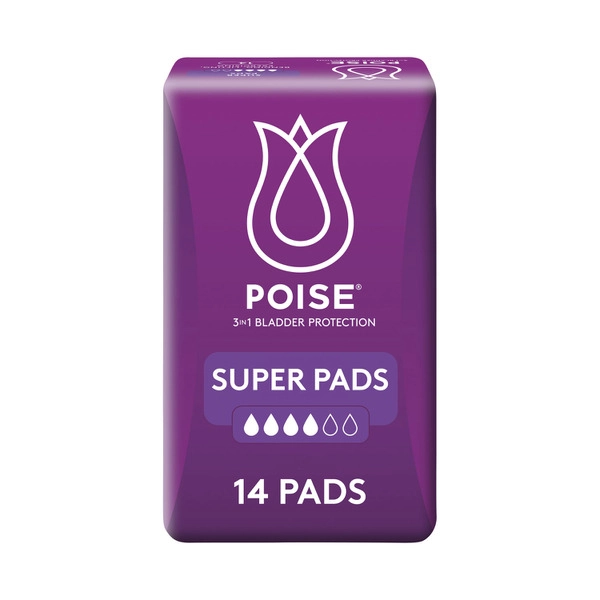 Poise Pads For Bladder Leaks Super 14 pack