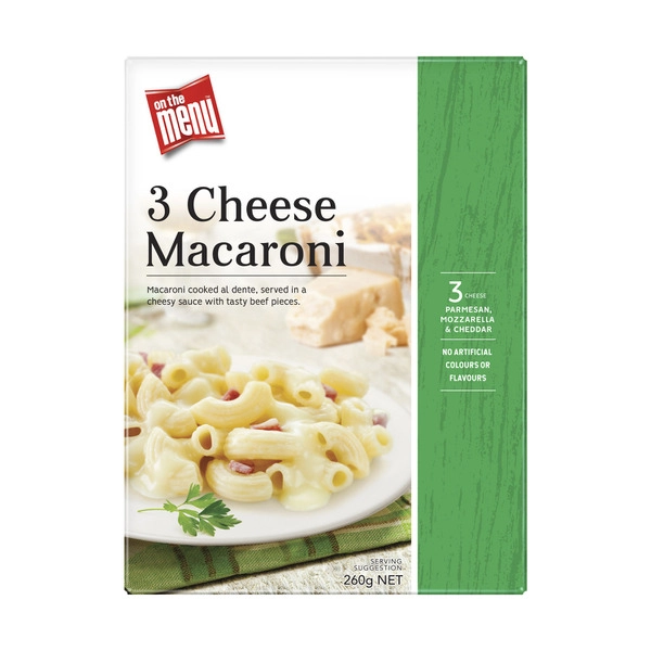 On The Menu Frozen Cheese Macaroni 260g