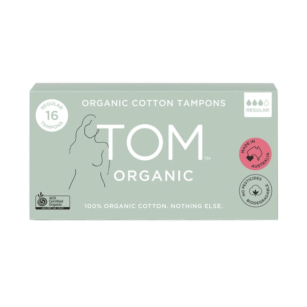 TOM Organic Regular Tampons 16 pack