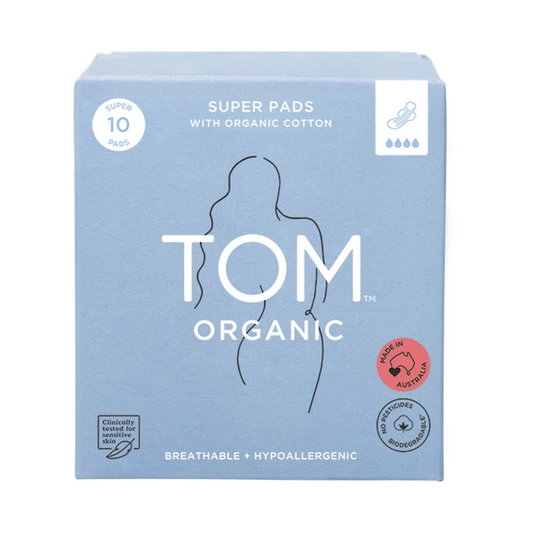 TOM Organic Super Pads 10 pack