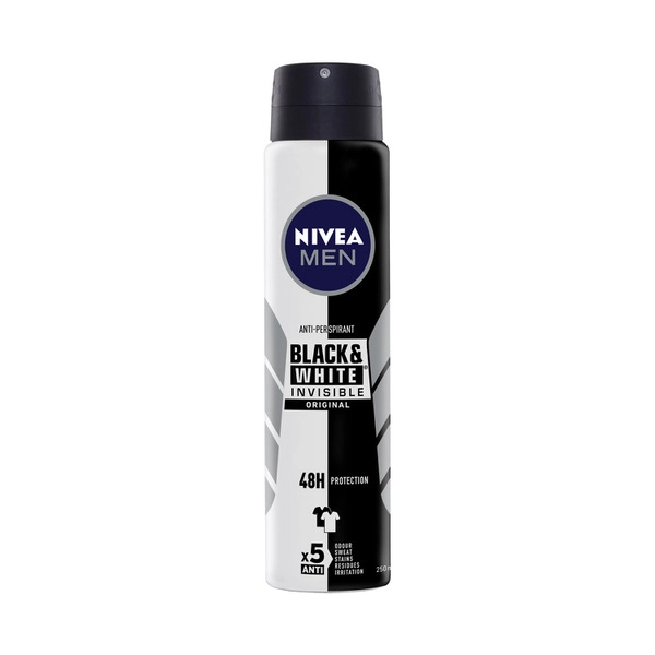 Nivea Deo Aero Men Invisible Black And White 250mL