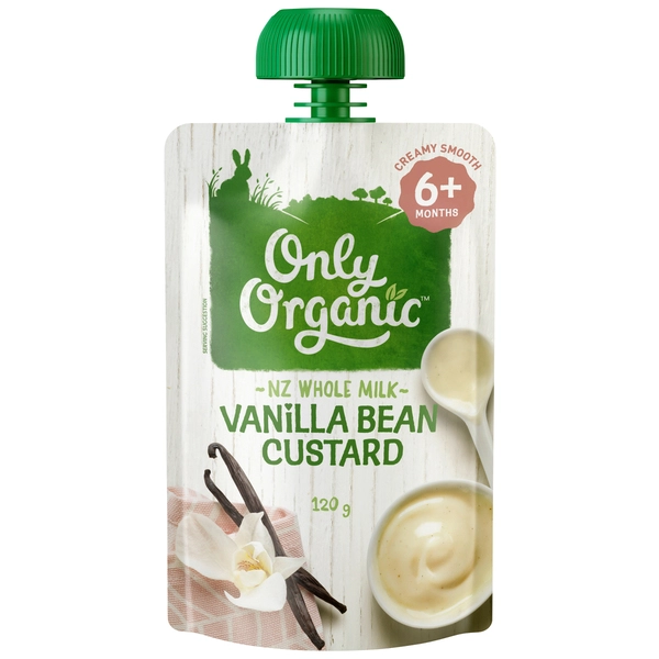 Only Organic Vanilla Bean Custard 6+ Months 120g