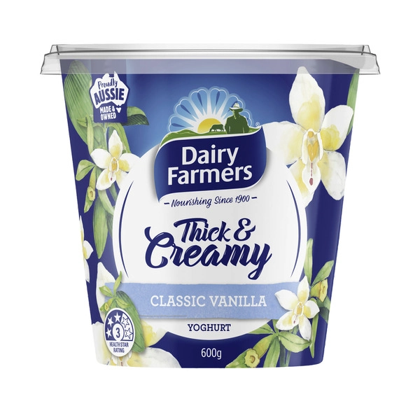 Dairy Farmers Thick & Creamy Yoghurt Vanilla 600g