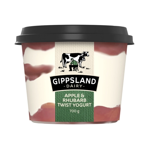 Gippsland Dairy Yoghurt Apple Rhubarb 700g