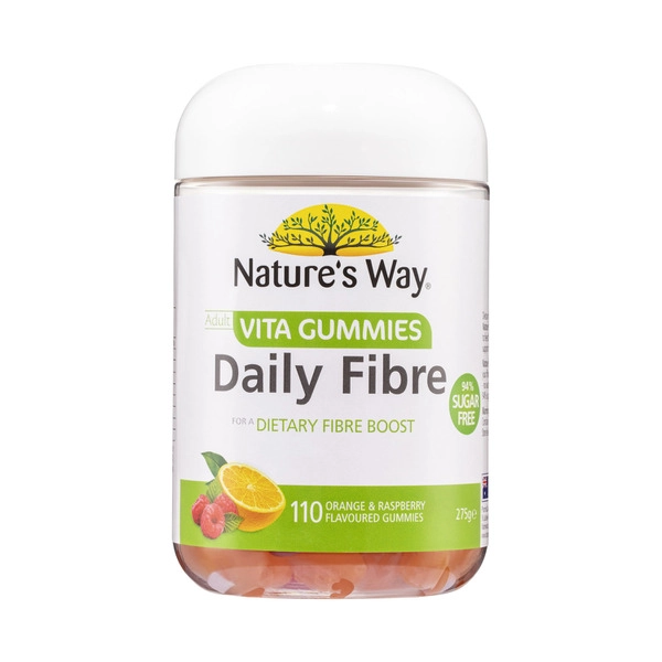 Natures Way Vita Gummies NATURES WAY ADULT VITA GUMMIES DAILY FIBRE 110PK 