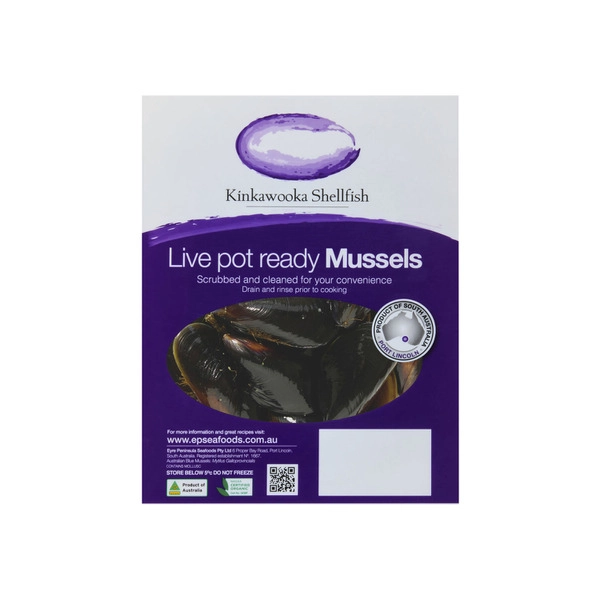 Kinkawooka Fresh Blue Mussels 1kg