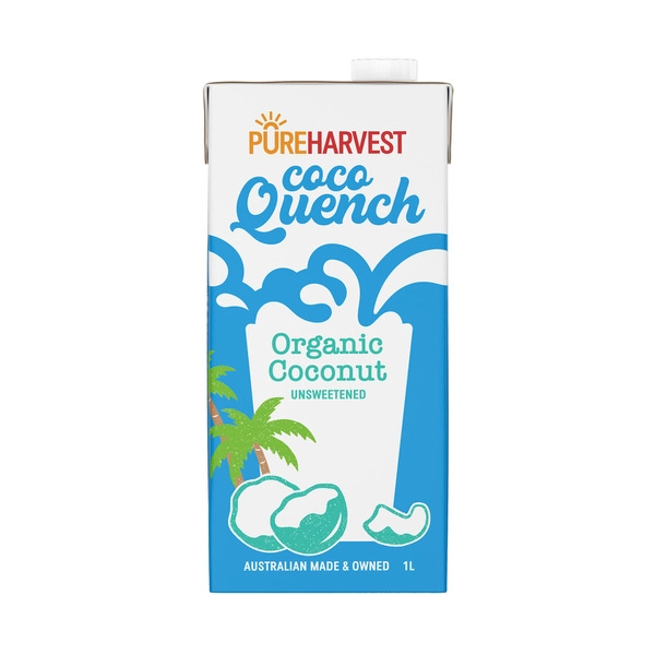 Pureharvest Gluten Free Organic Coco Quench Unsweetened Coconut Milk 1L