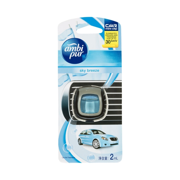 Ambi Pur Sky Breeze Car Air Freshener Mini Clip 2mL