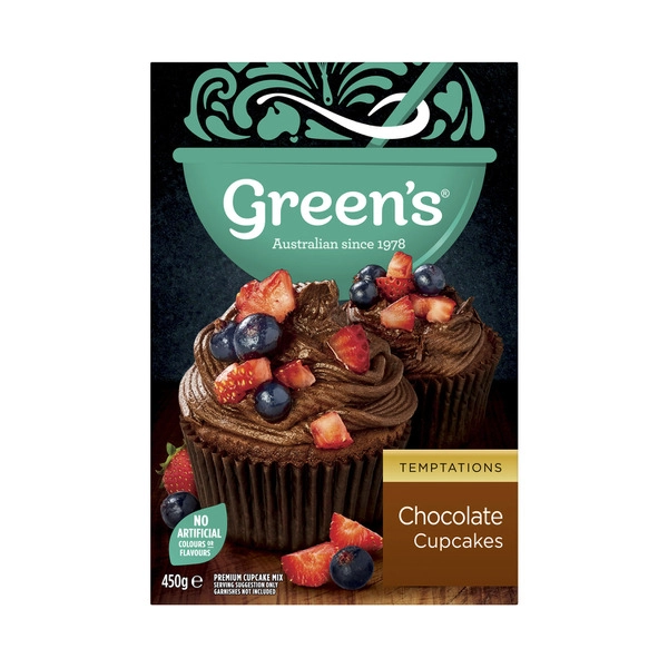 Green's Deluxe Chocolate Cupcake Mix 450g