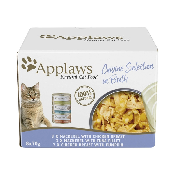 Applaws Tin Mp Cuisine Selection Cat Food 8x70g 8 pack