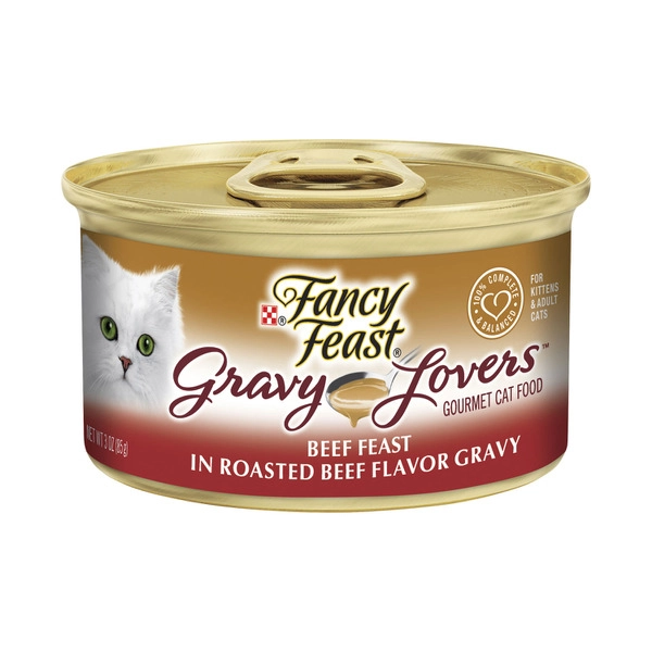 Fancy Feast Classic Cat Food Gravy Lovers Beef 85g