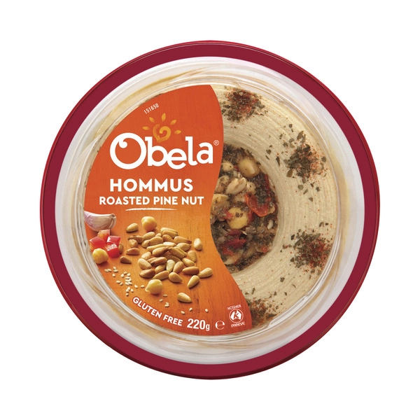 Obela Hommus Roasted Pine Nut Dip 220g