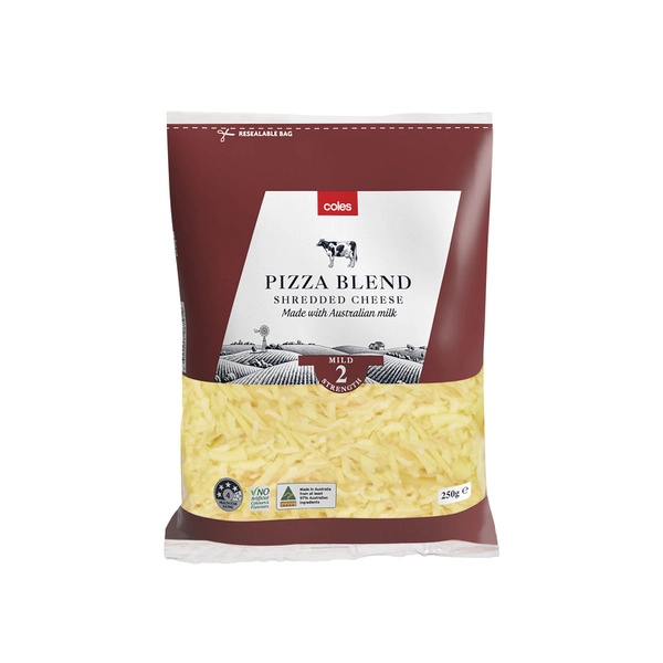 Coles Australian Shredded Pizza 250g