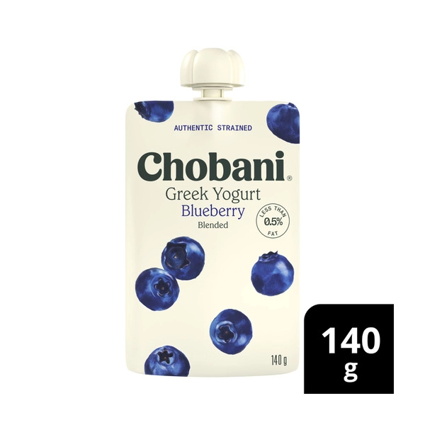 Chobani Greek Yogurt CHOBANI GREEK YOGURT POUCH BLUEBERRY140 GRAM 