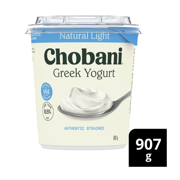 Chobani Greek Yogurt Natural Light 907g