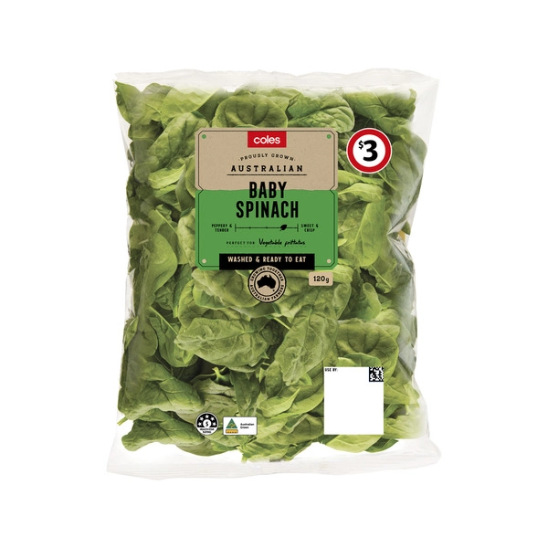 Coles Lettuce Spinach 120g