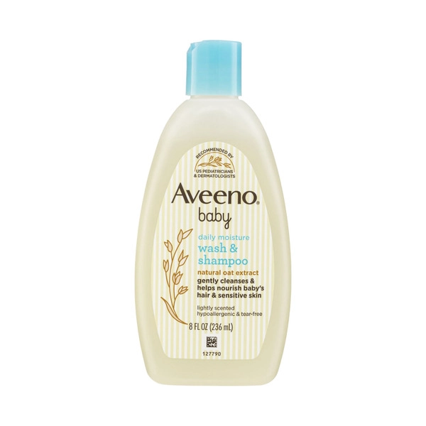 Aveeno Baby Daily Moisture Lightly Scented Sensitive Wash & Shampoo 236mL