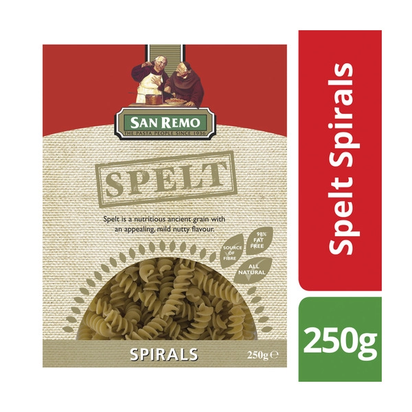 San Remo Spelt Spiral Pasta 250g