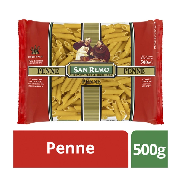 San Remo Penne Rigati Pasta No 18 500g