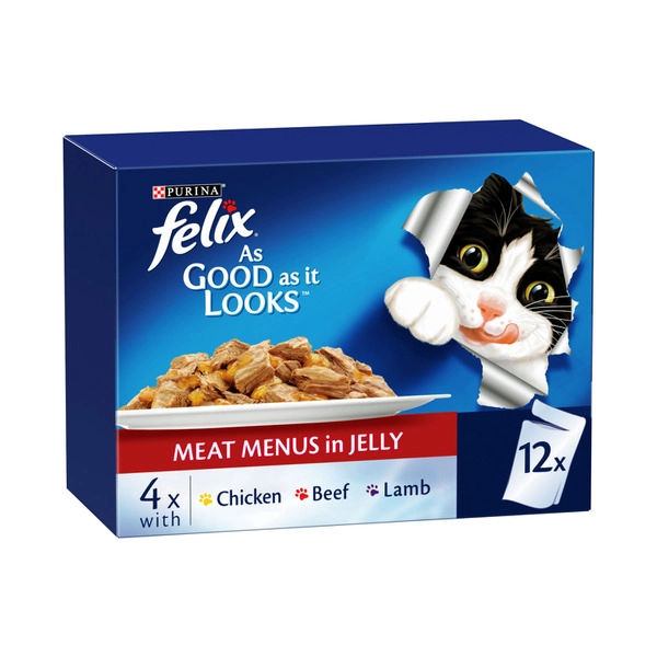 Felix Cat Food FELIX CAT FOOD 12PACK:MEAT TWIN MENU:.:12 PACK 