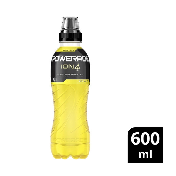 Powerade ION4 Lemon Lime Sports Drink Sipper Cap 600mL