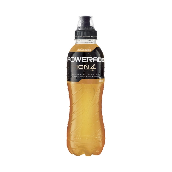 Powerade ION4 Gold Rush Sports Drink Sipper Cap 600mL