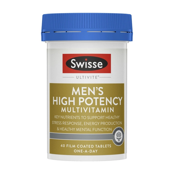 Swisse Ultivite Men's High Potency Multivitamin With Key Nutrients 40 pack