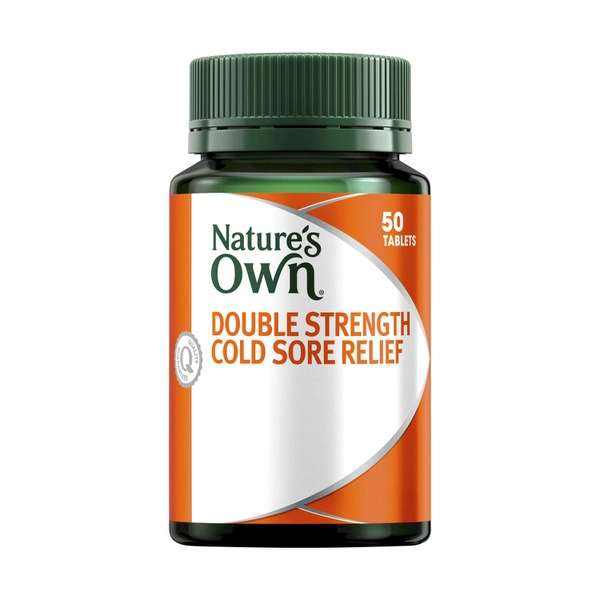 Nature's Own Cold Sore Relief Double Strength Tablets 50 pack