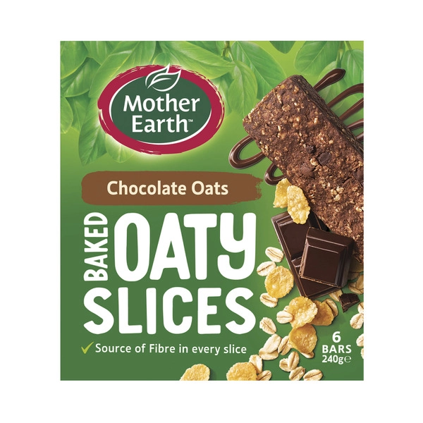 Mother Earth Baked Oaty Slices Chocolate Oats 240g