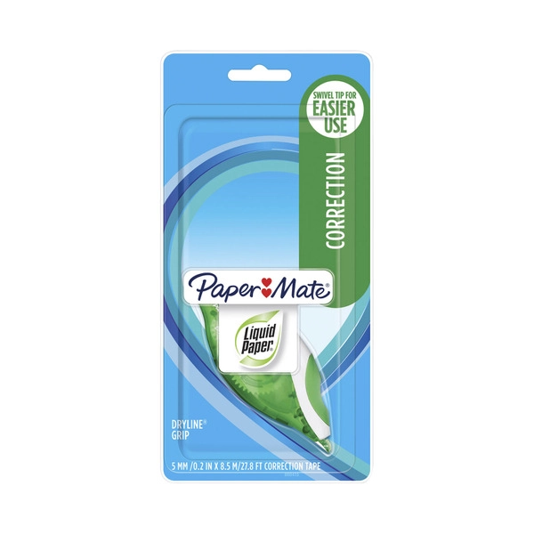 Paper Mate Liquid Paper Dryline Grip Correction Tape 1 each