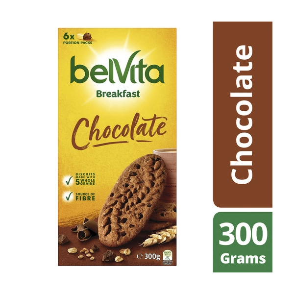 Belvita Chocolate Breakfast Biscuits 6 Pack 300g