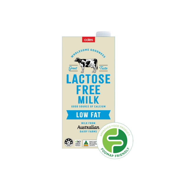 Coles Lactose Free UHT Milk Low Fat 1L