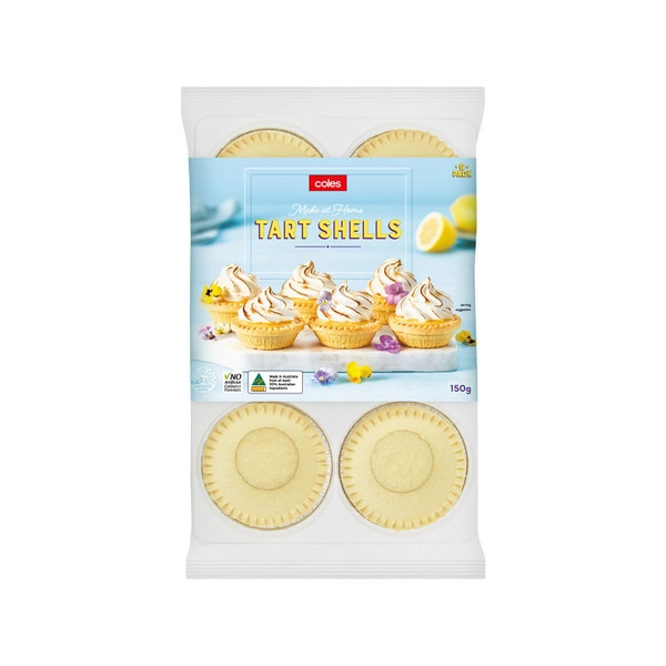 Coles Tart Shells 6 pack 150g