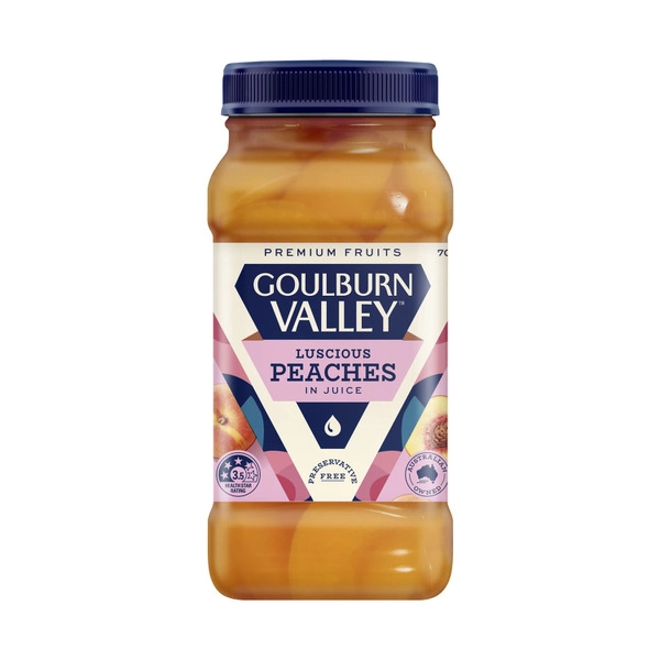 Goulburn Valley Peaches Slices In Natural Juice 700g