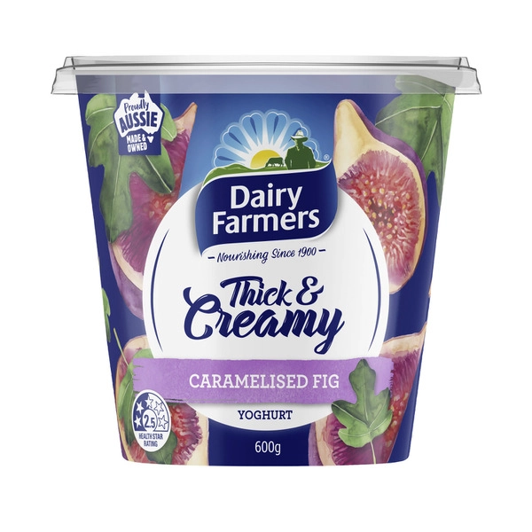 Dairy Farmers Thick & Creamy Caramelised Fig Yoghurt 600g