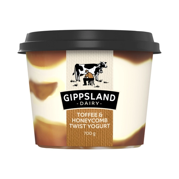 Gippsland Dairy Toffee & Honeycomb Twist Yoghurt 700g