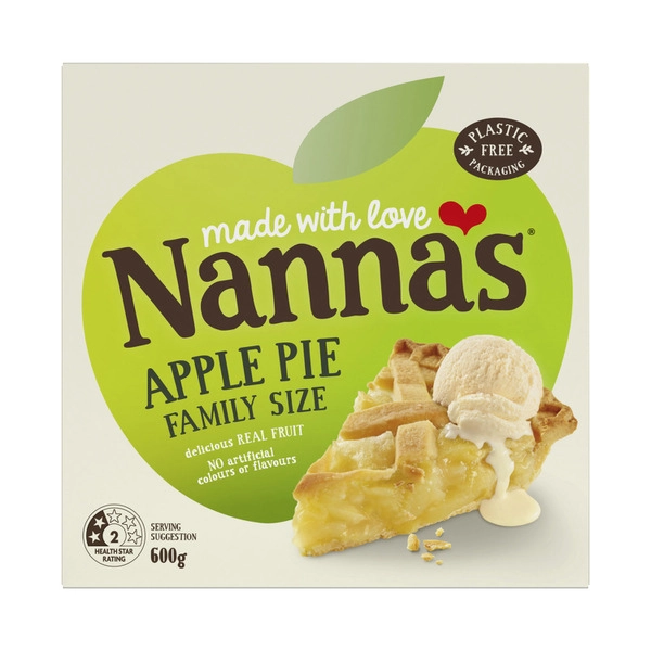 Nanna's Frozen Apple Pie 600g