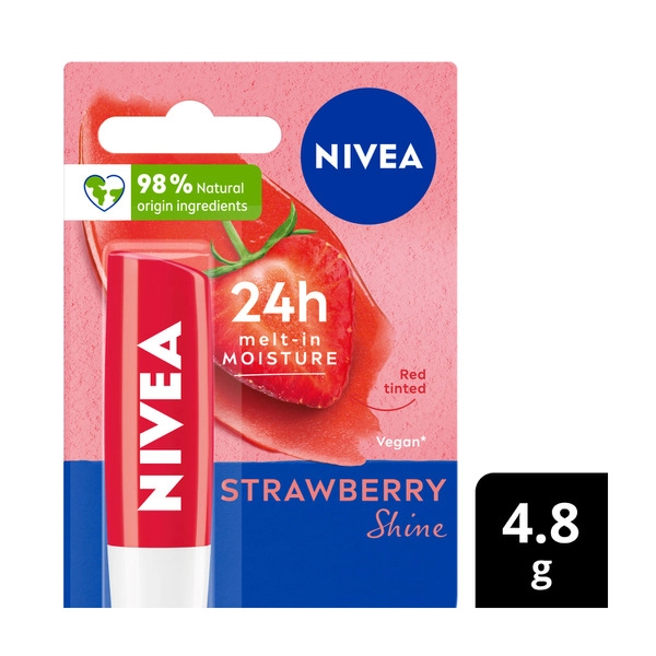 Nivea Lip Balm Strawberry Shine 4.8g